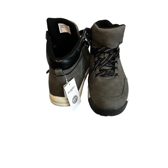 Gray black and white boots men. Memory foam - Picture 4 of 6